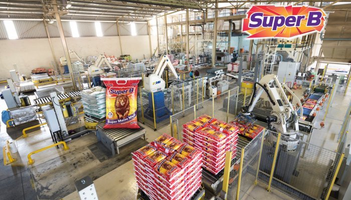 Maize mill with production capacity of 300 000 tonnes per year.